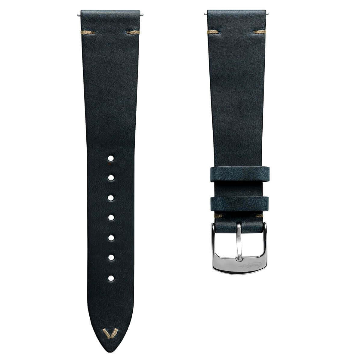 Genuine Horween Chromexcel® V-Stitch Leather Watch Strap