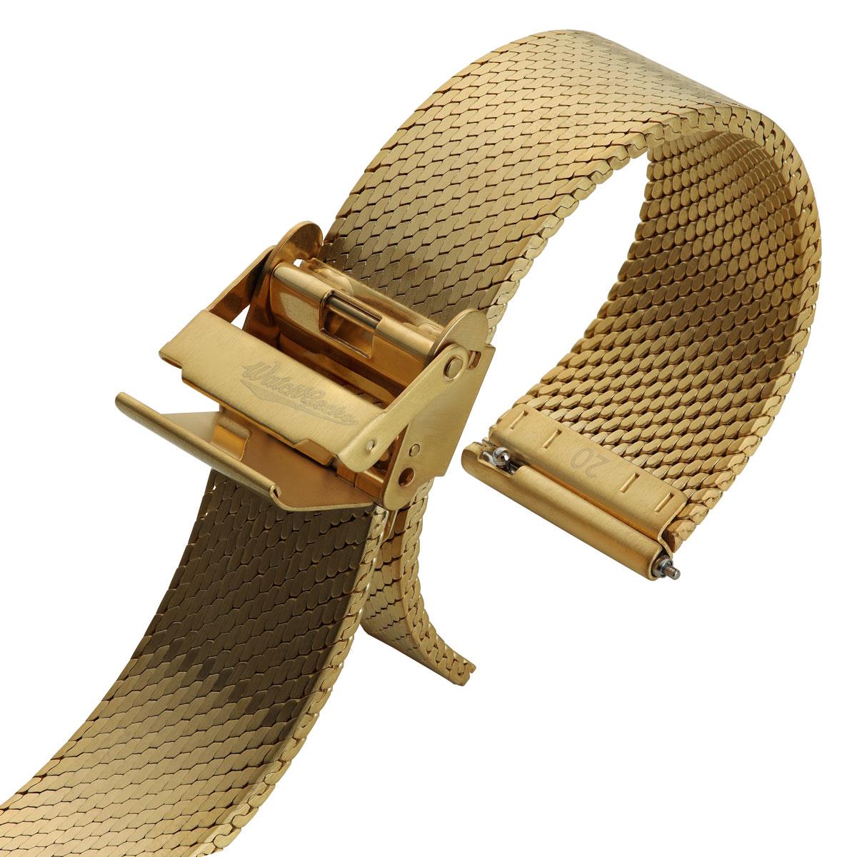 Calibre 1960 Mesh Watch Strap - PVD Gold