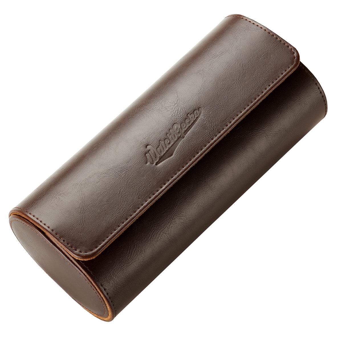 WatchGecko 3 Watch Travel Roll Case - Brown