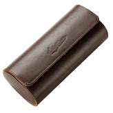 WatchGecko 3 Watch Travel Roll Case - Brown