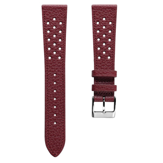 Ashdown Togo Leather Racing Watch Strap - Red