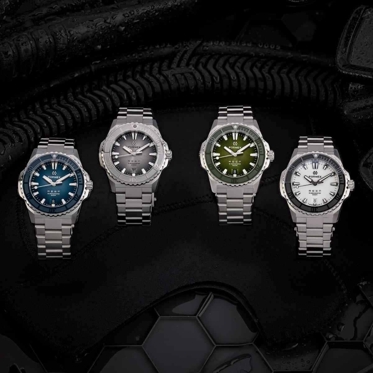 FORMEX Baby REEF Automatic Chronometer COSC 300M Green Dial LIKE NEW