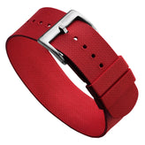 TidalPass British Military FKM Rubber Watch Strap - Red