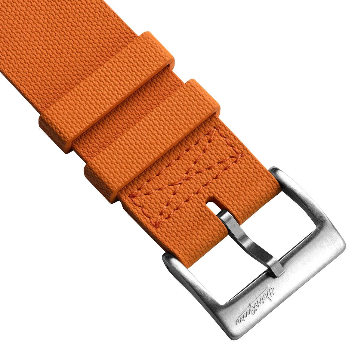TidalPass British Military FKM Rubber Watch Strap - Orange