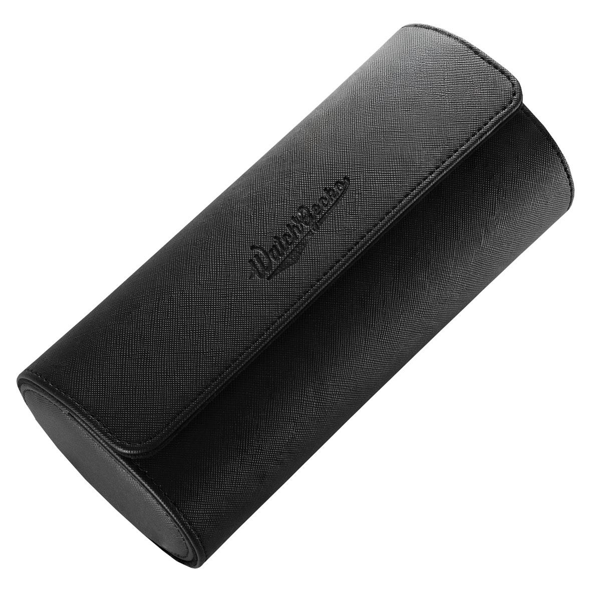WatchGecko 3 Watch Travel Roll Case - Black