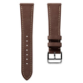 Flat Leather Watch Strap - Pastel Chestnut Brown