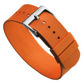 TidalPass British Military FKM Rubber Watch Strap - Orange