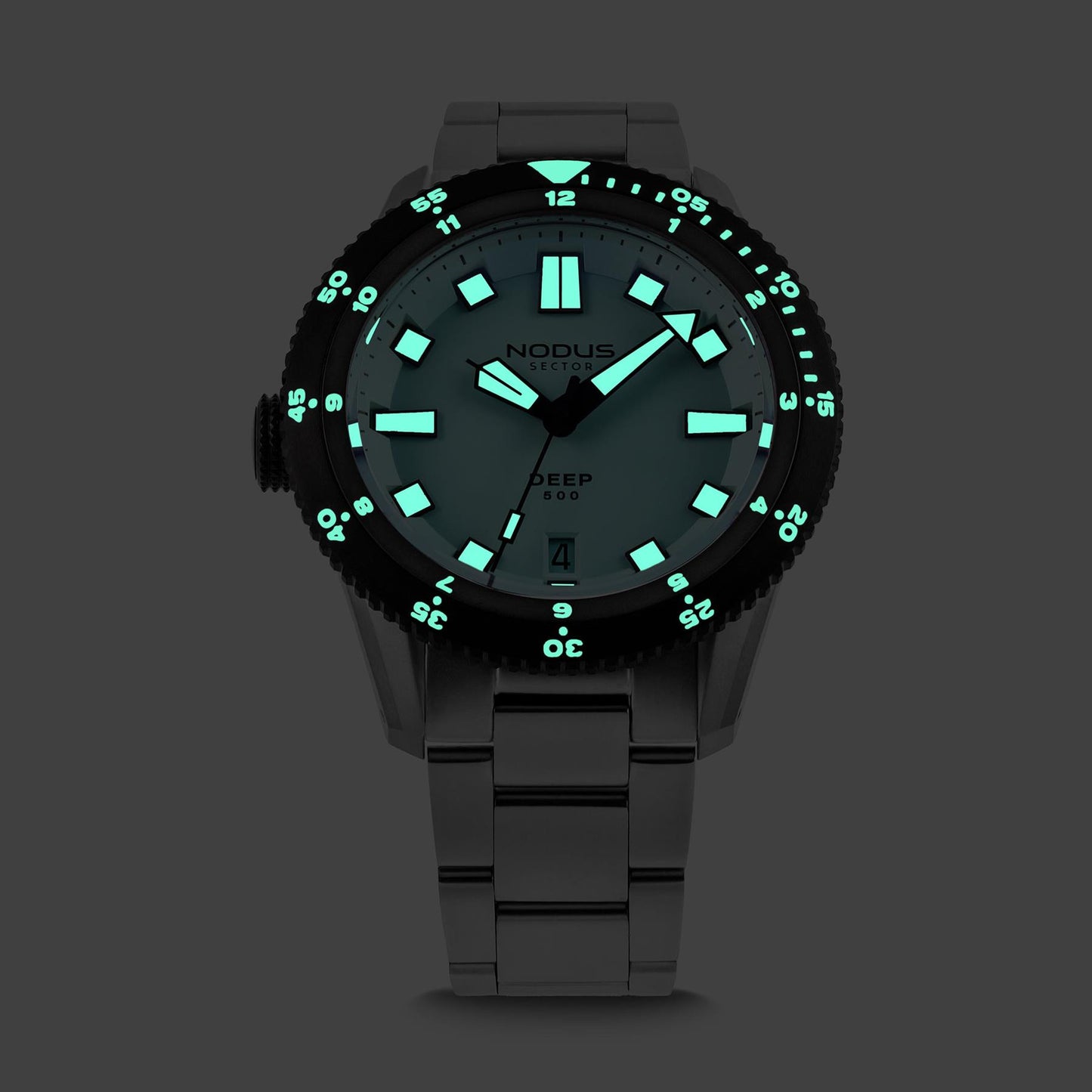 Nodus Sector Deep Destro Automatic Dive Watch - Sky Blue Dial
