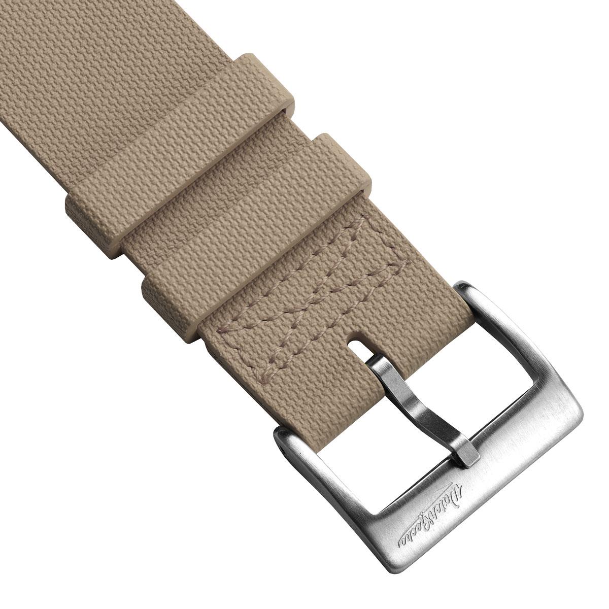TidalPass British Military FKM Rubber Watch Strap - Beige