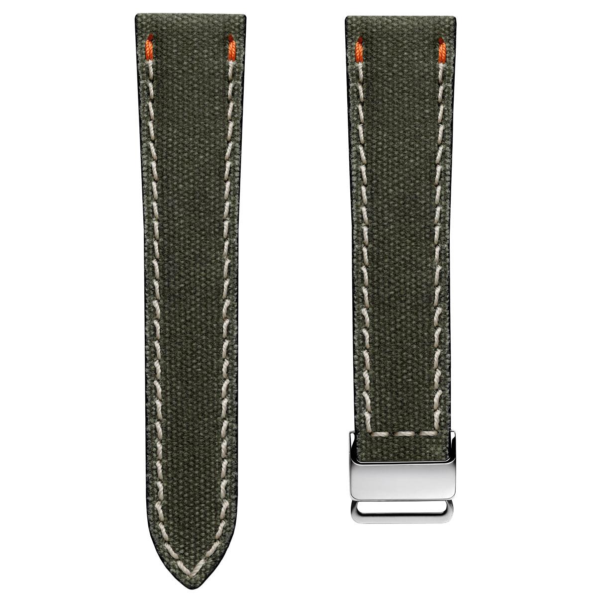 Vector-X1 Canvas Watch Strap Aircraft Buckle - Olive Drab | WatchGecko