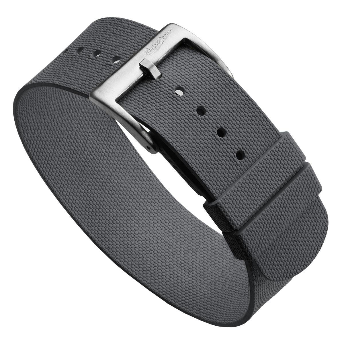 TidalPass British Military FKM Rubber Watch Strap - Grey