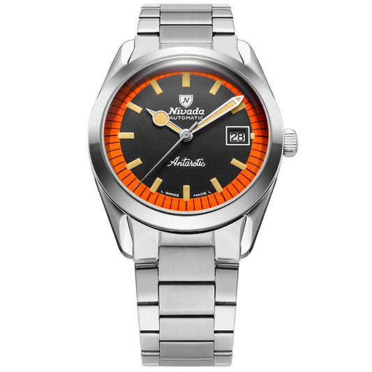 Nivada Grenchen Super Antarctic Black & Orange - 38mm
