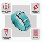 Ridge British Military Watch Strap - Turquoise Blue