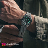 Genuine H Link Shark Mesh 316L Stainless Watch Strap - Satin - New/Old Stock