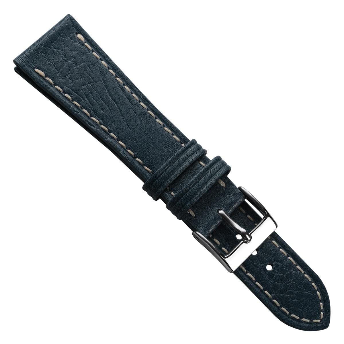 Castile Handmade Spanish Leather Watch Strap - Dark Blue