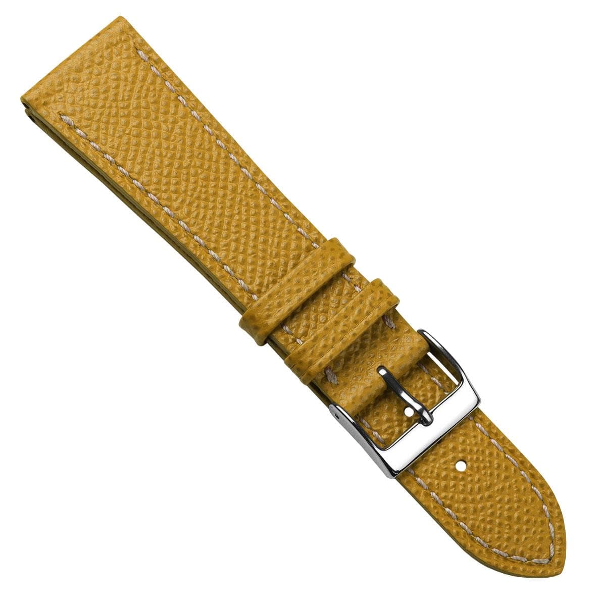 Sestriere Hand Stitched Italian Leather Watch Strap - Alpine Yellow