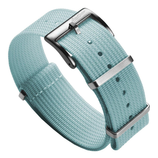 WatchGecko Ridge British Military Watch Strap - Light Blue