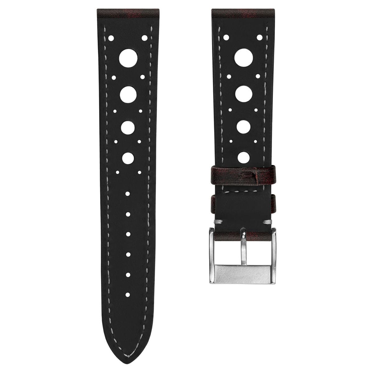 Boutsen Racing Handmade Leather Watch Strap - Burgundy