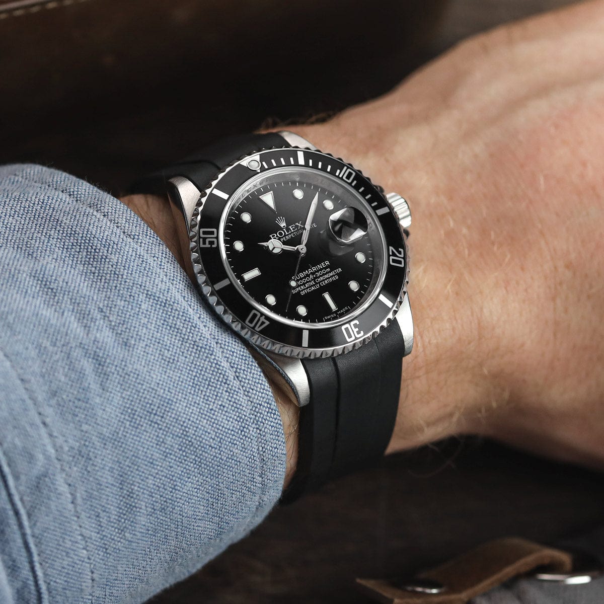 ZULUDIVER Kingsand Curved End Rubber Watch Strap (MKII)