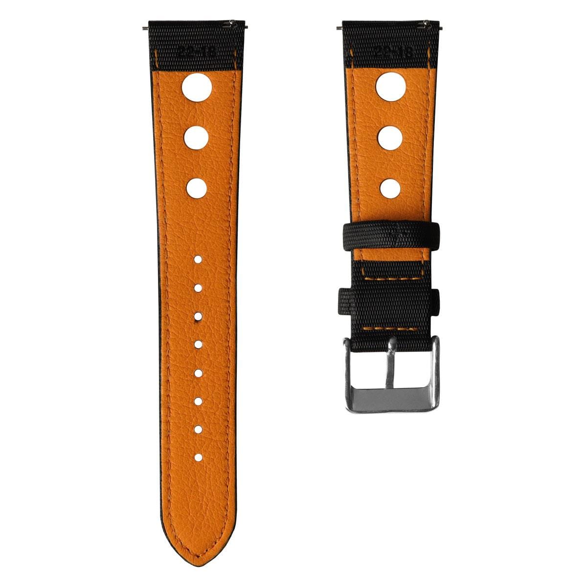 ZULUDIVER Mayday Anchor Sailcloth Divers Watch Strap - Orange