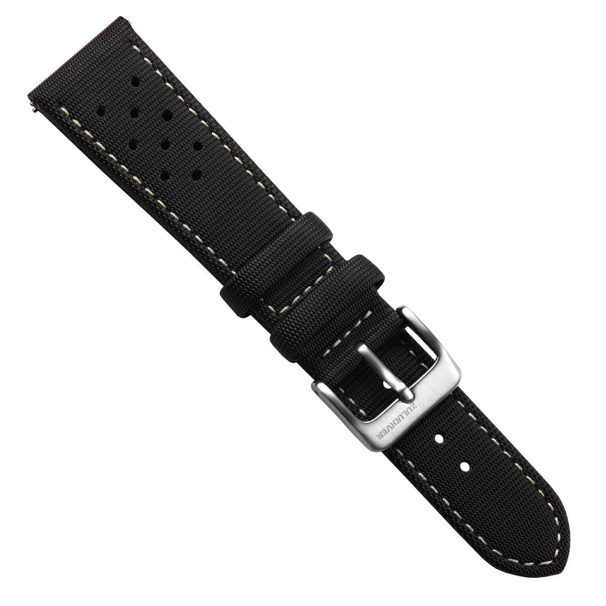 ZULUDIVER Mayday Navigator Sailcloth Divers Watch Strap - Off White