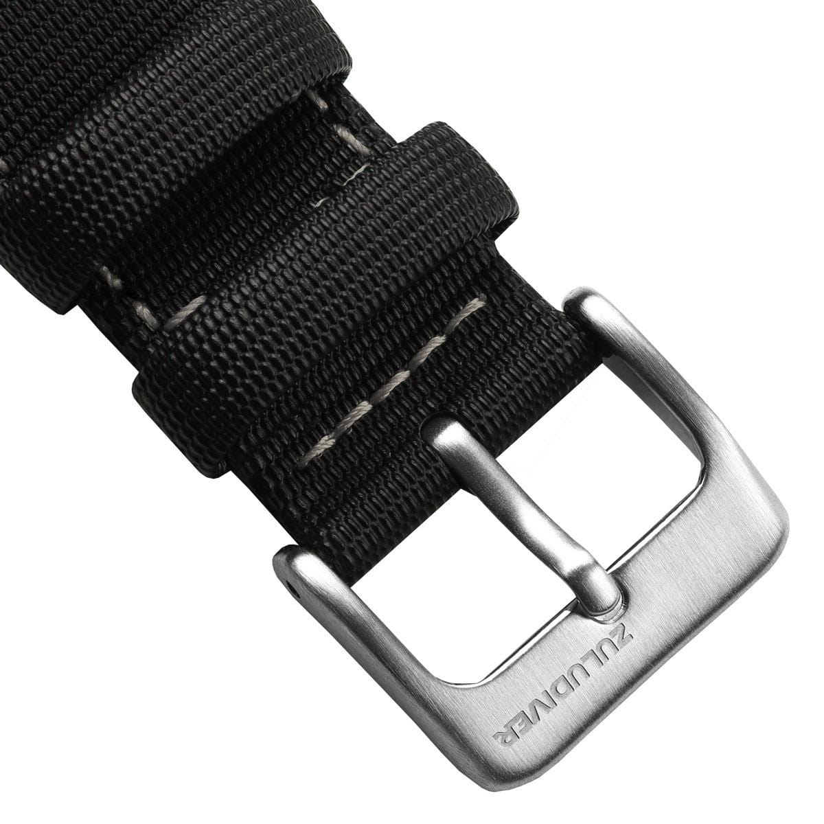 ZULUDIVER Mayday Navigator Sailcloth Divers Watch Strap - Off White