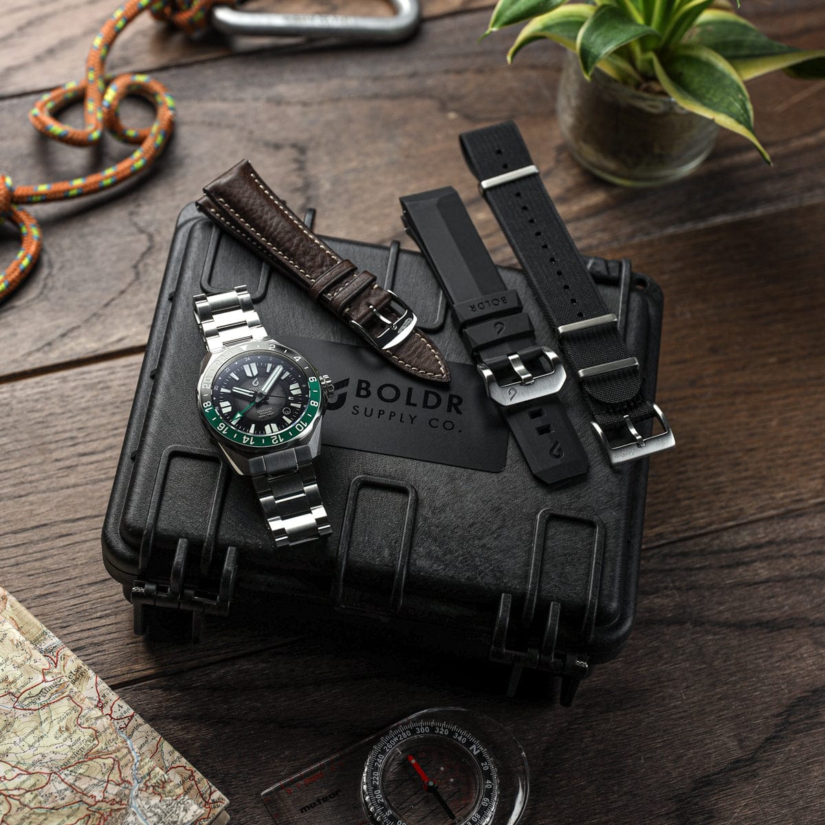 Boldr Odyssey Freediver GMT - Black / Green