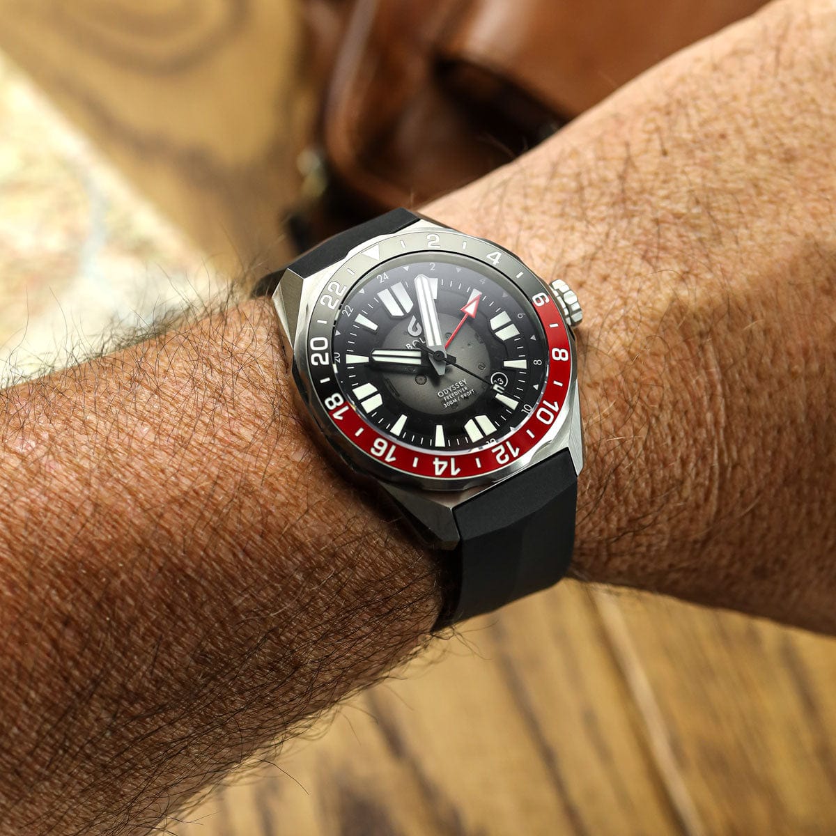 Boldr Odyssey Freediver GMT - Black / Red