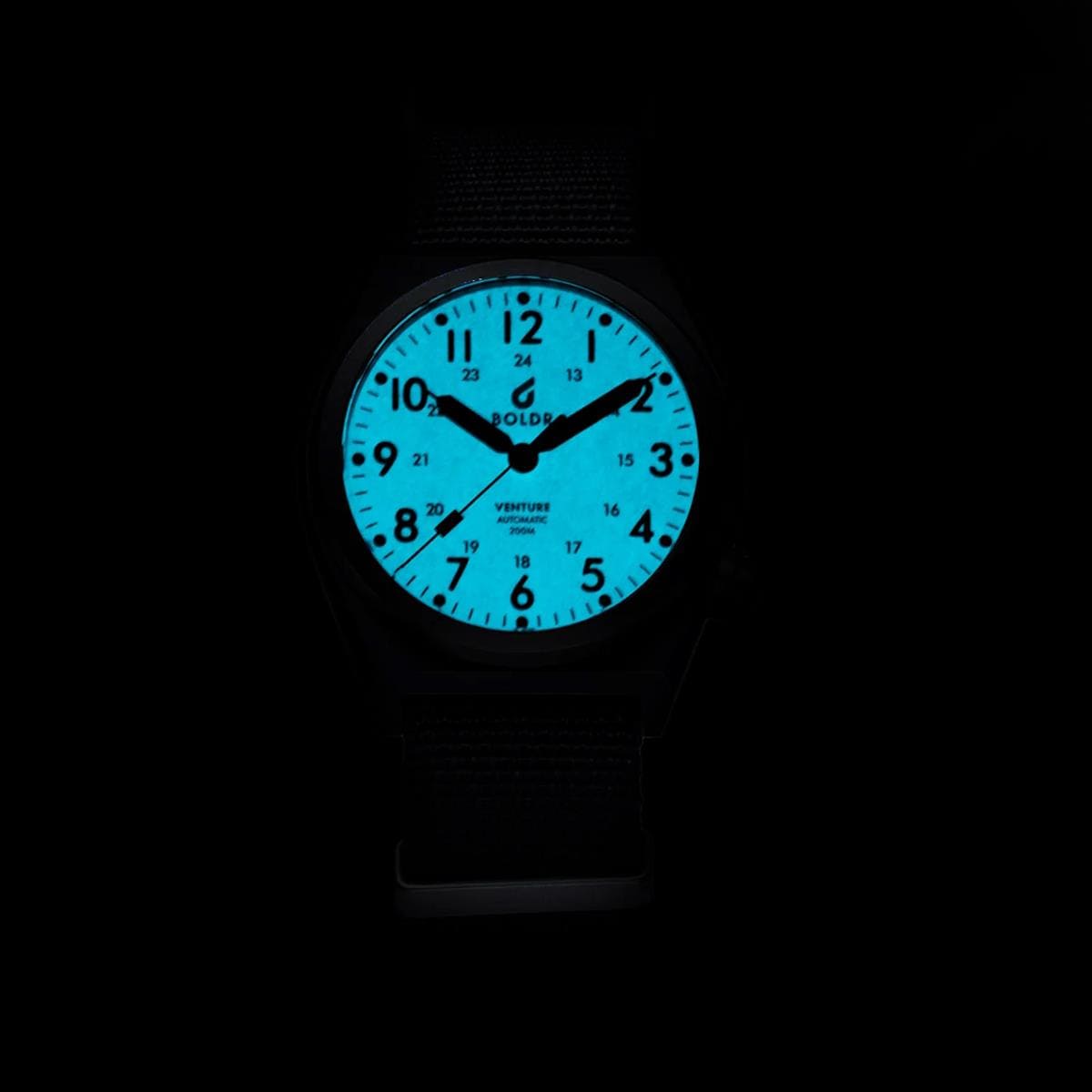 Boldr Venture Automatic Field Watch - Blue Moon