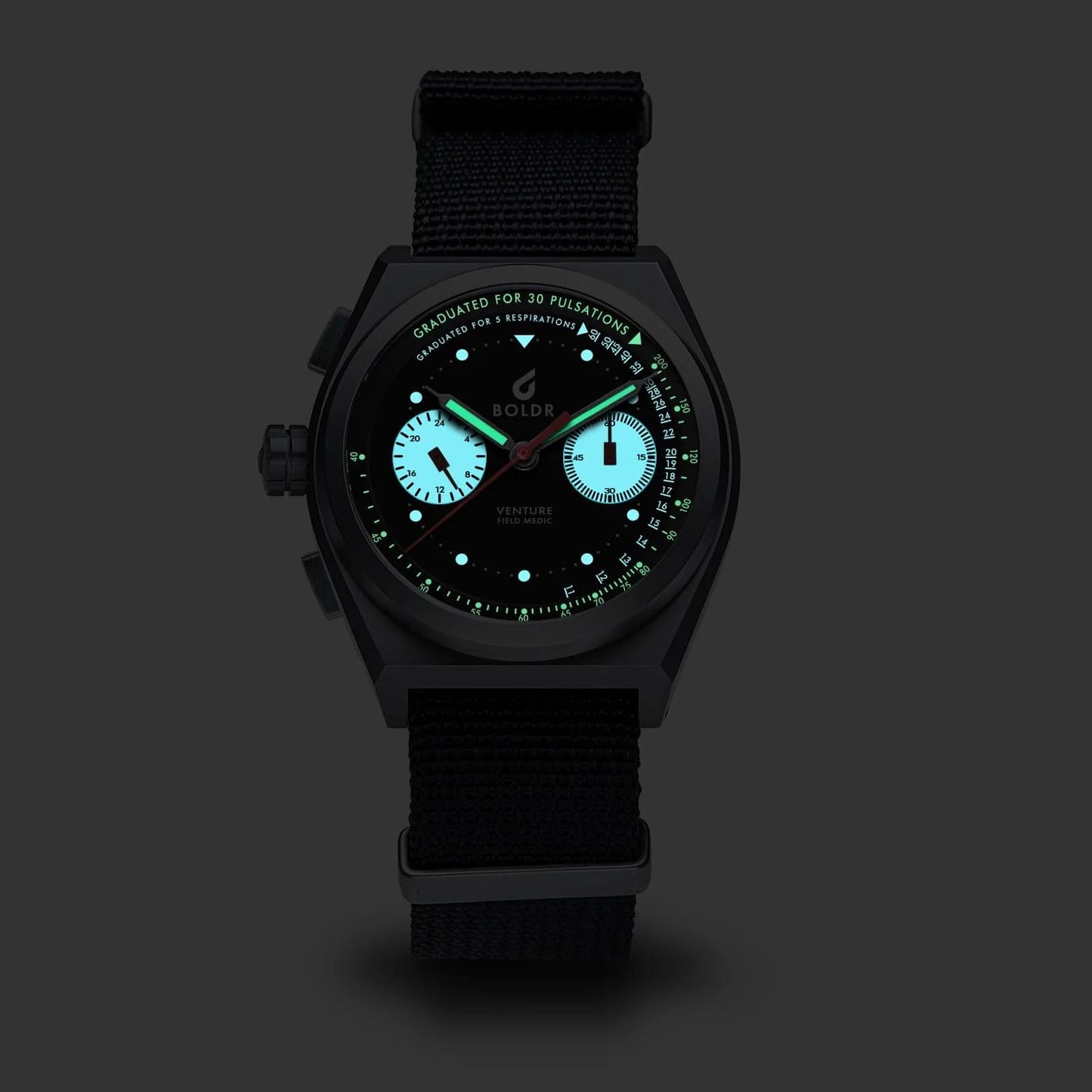 Boldr Venture Field Medic II Destro Chronograph Watch - NEARLY NEW
