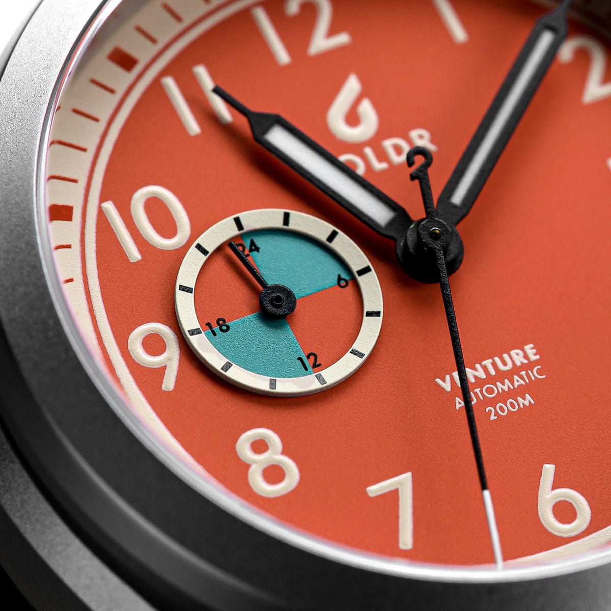Boldr Venture Wayfarer Automatic Watch - Tangerine - NEARLY NEW