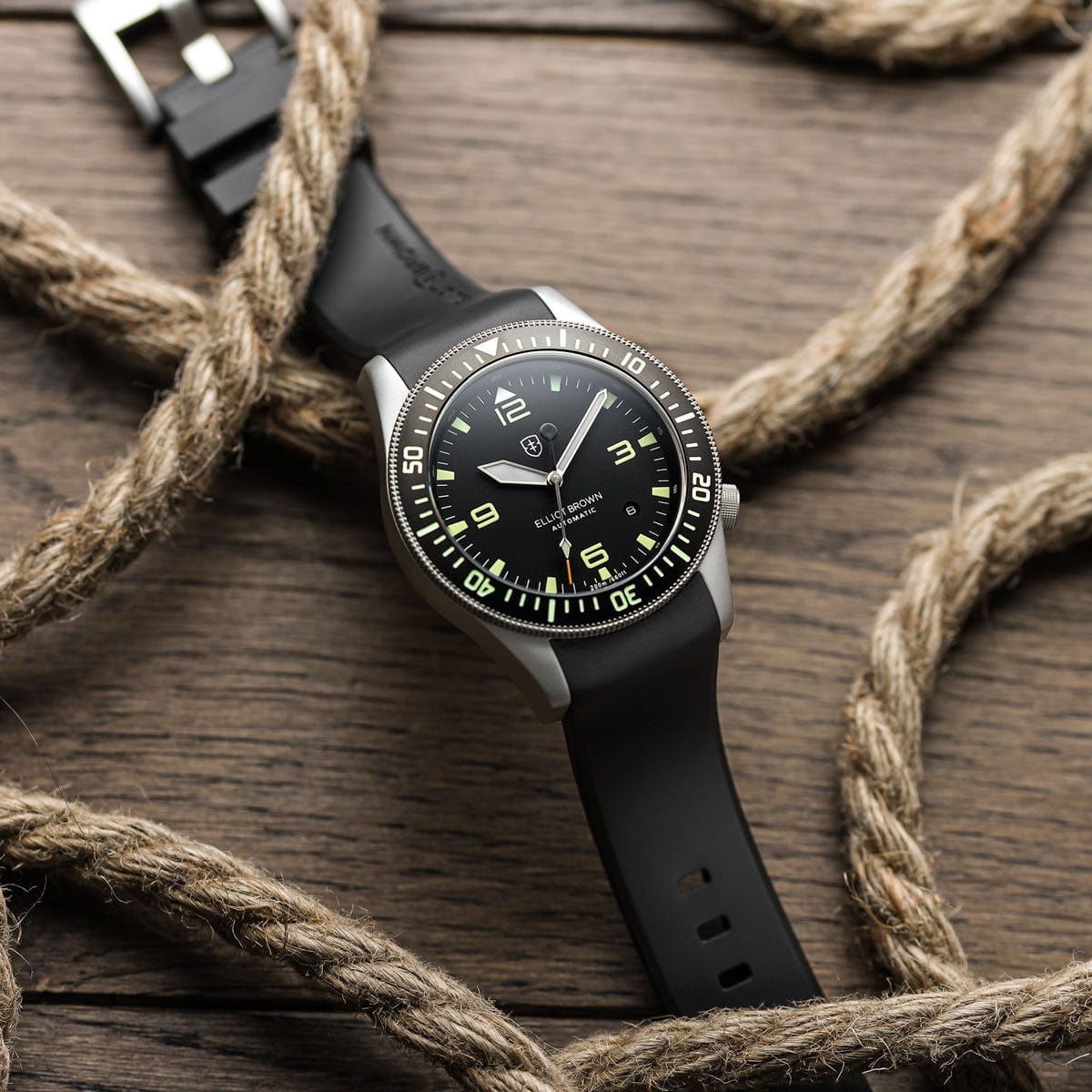 Elliot Brown Holton Automatic 101-A11 - Silver/Black - NEARLY NEW
