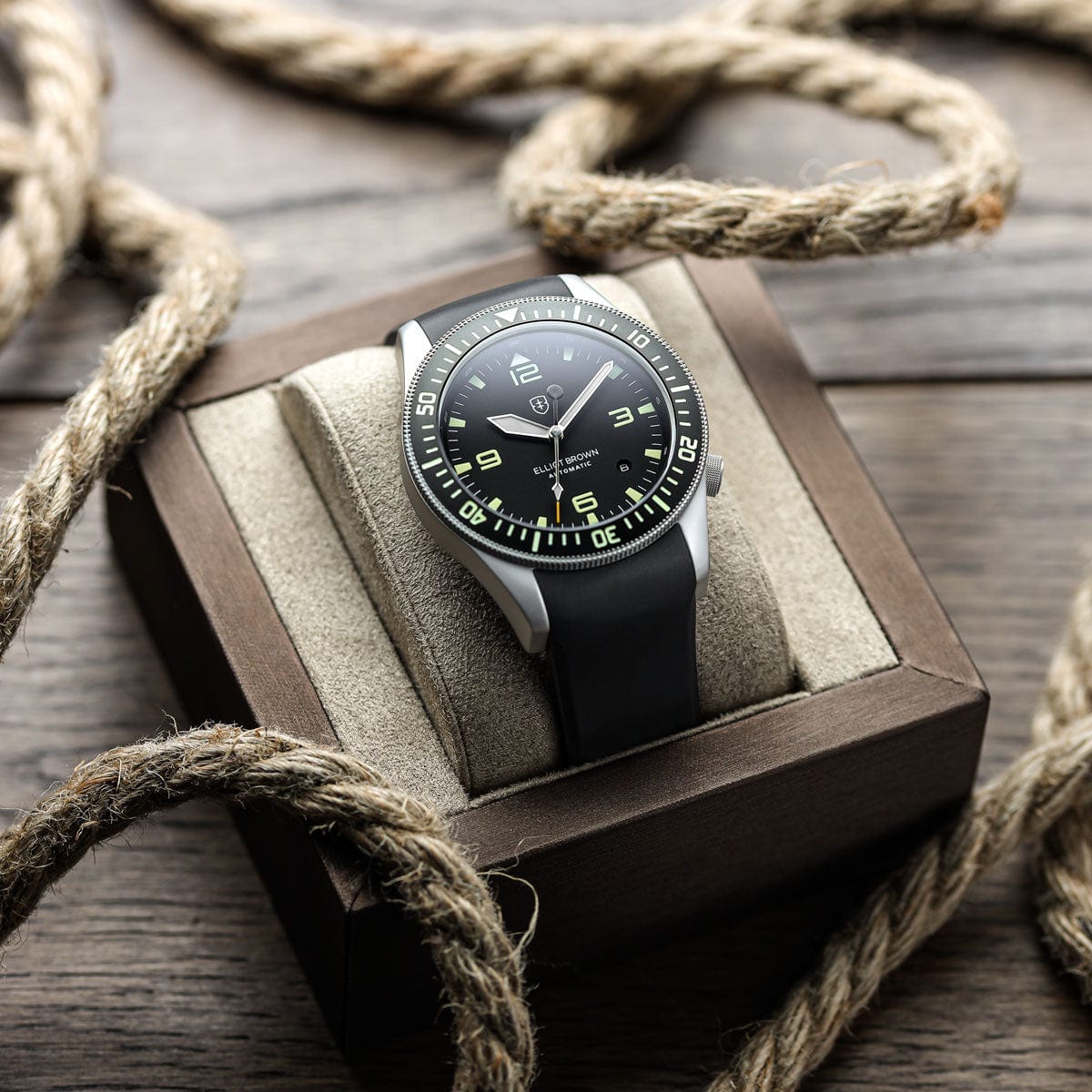 Elliot Brown Holton Automatic 101-A11 - Silver/Black - NEARLY NEW
