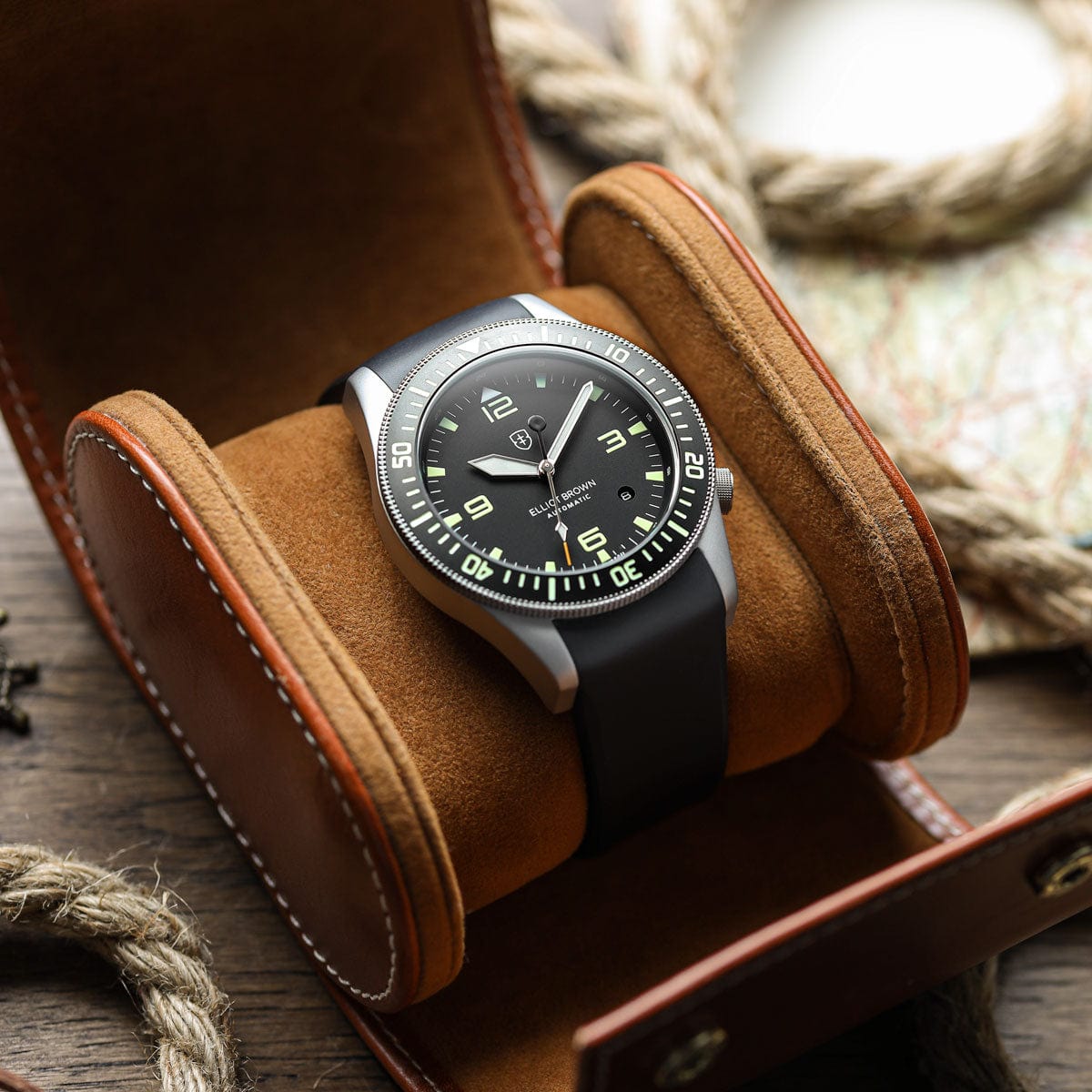 Elliot Brown Holton Automatic 101-A11 - Silver/Black - NEARLY NEW