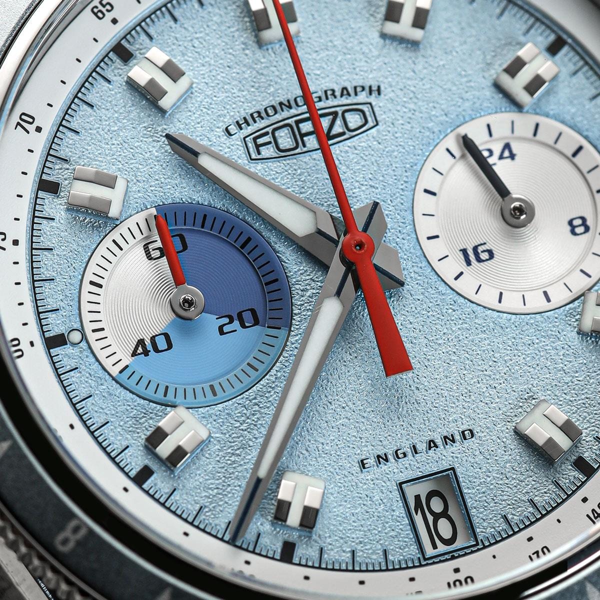 FORZO G2 Drive King Chronograph LE Watch Light Blue SS-B01-B - NEARLY NEW