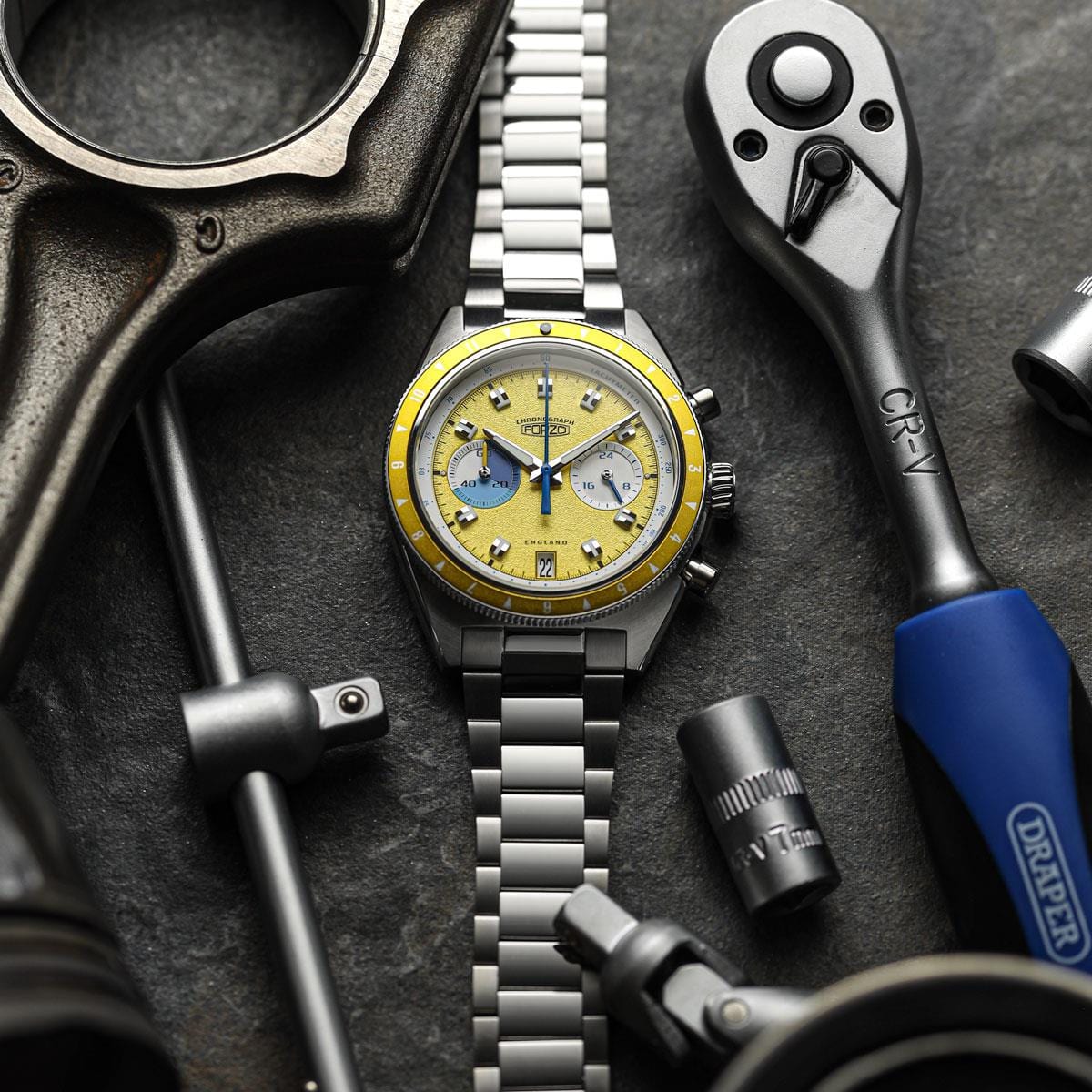 FORZO G2 Drive King Chronograph LE Watch Yellow SS-B01-B - NEARLY NEW