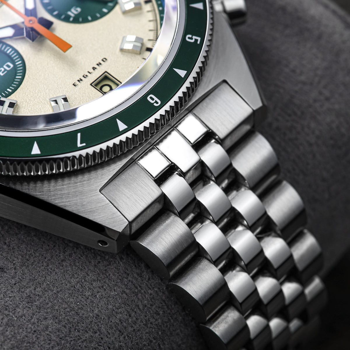 FORZO G2 Drive King Chronograph Watch - Cream / Green Dial
