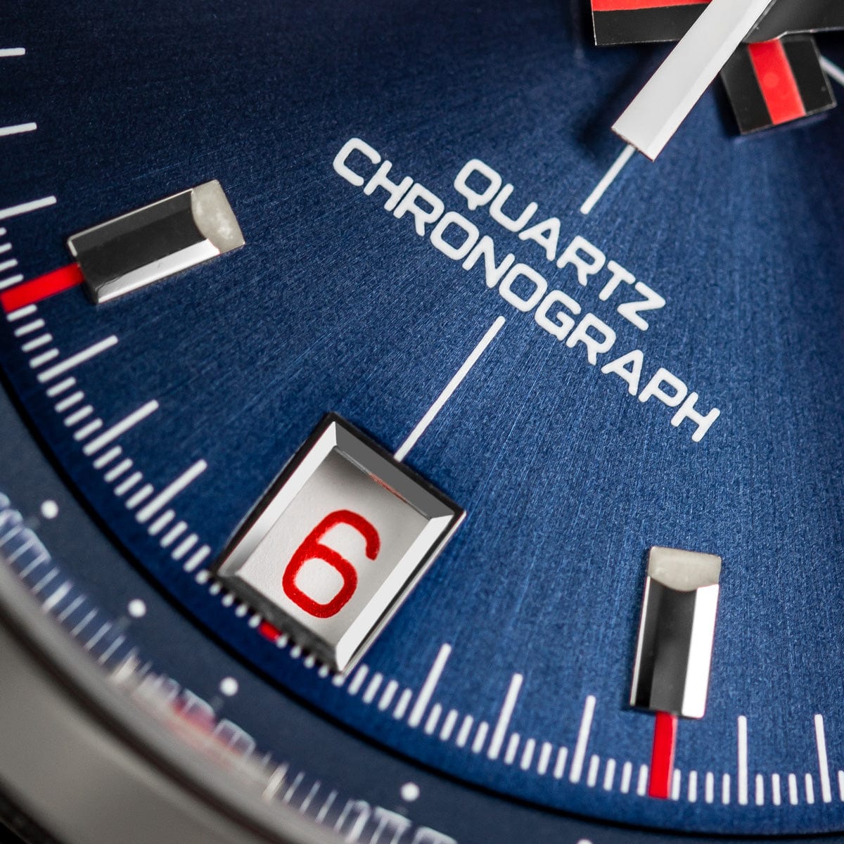 Geckota Chronotimer Racing Chronograph Watch Blue Sunburst Dial TP-369-3 - NEARLY NEW