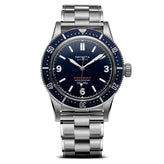 Geckota Ocean-Scout Dive Watch - Royal Blue - Berwick Stainless Steel Bracelet
