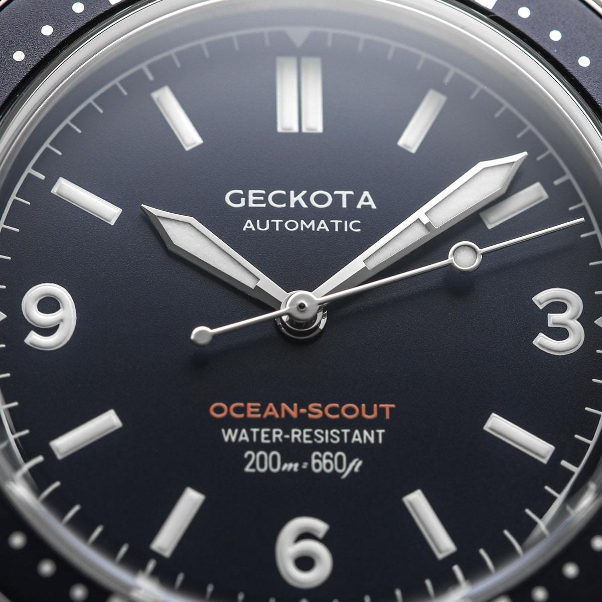 Geckota Ocean-Scout Dive Watch - Royal Blue - Berwick Stainless Steel Strap