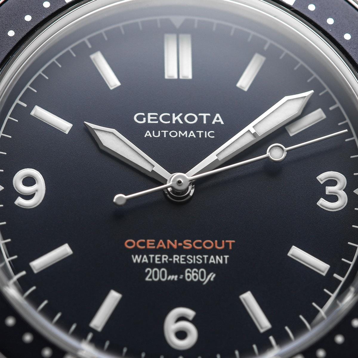 Geckota Ocean-Scout Dive Watch - Royal Blue - Slate Blue Nylon Strap - LIKE NEW