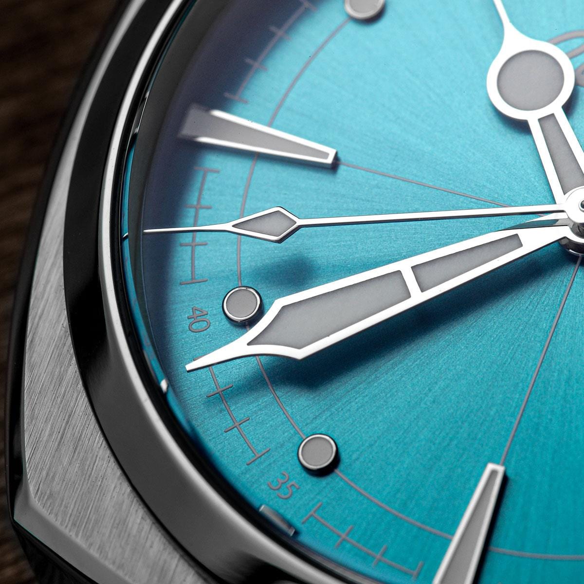 Geckota Pioneer Aurora Mechanical Watch Aqua Sunburst LIKE NEW