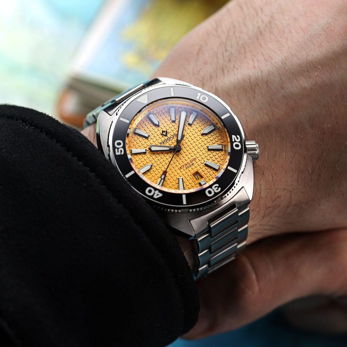 Nodus Avalon II Automatic Dive Watch - Coral Yellow - NEARLY NEW