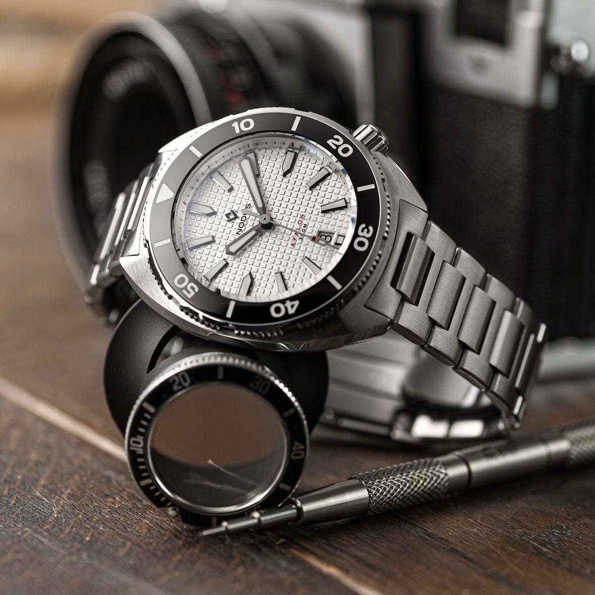 Nodus Avalon II Automatic Dive Watch - Seaspray White - NEARLY NEW