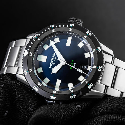 Nodus Sector Deep Orthodox Automatic Dive Watch - Blue Dial