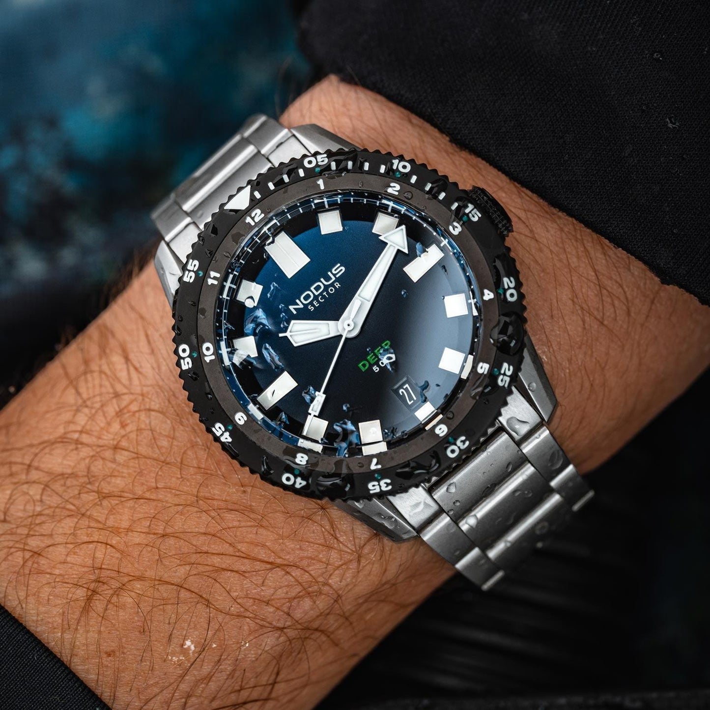 Nodus Sector Deep Orthodox Automatic Dive Watch - Blue Dial