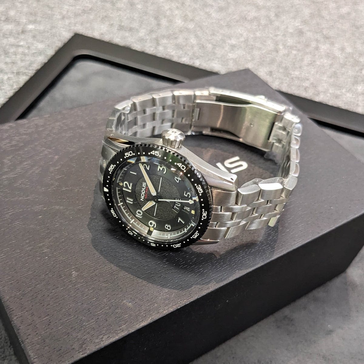 Nodus Sector Pilot Automatic Watch - Corsair Grey - DLC Bezel - NEARLY NEW