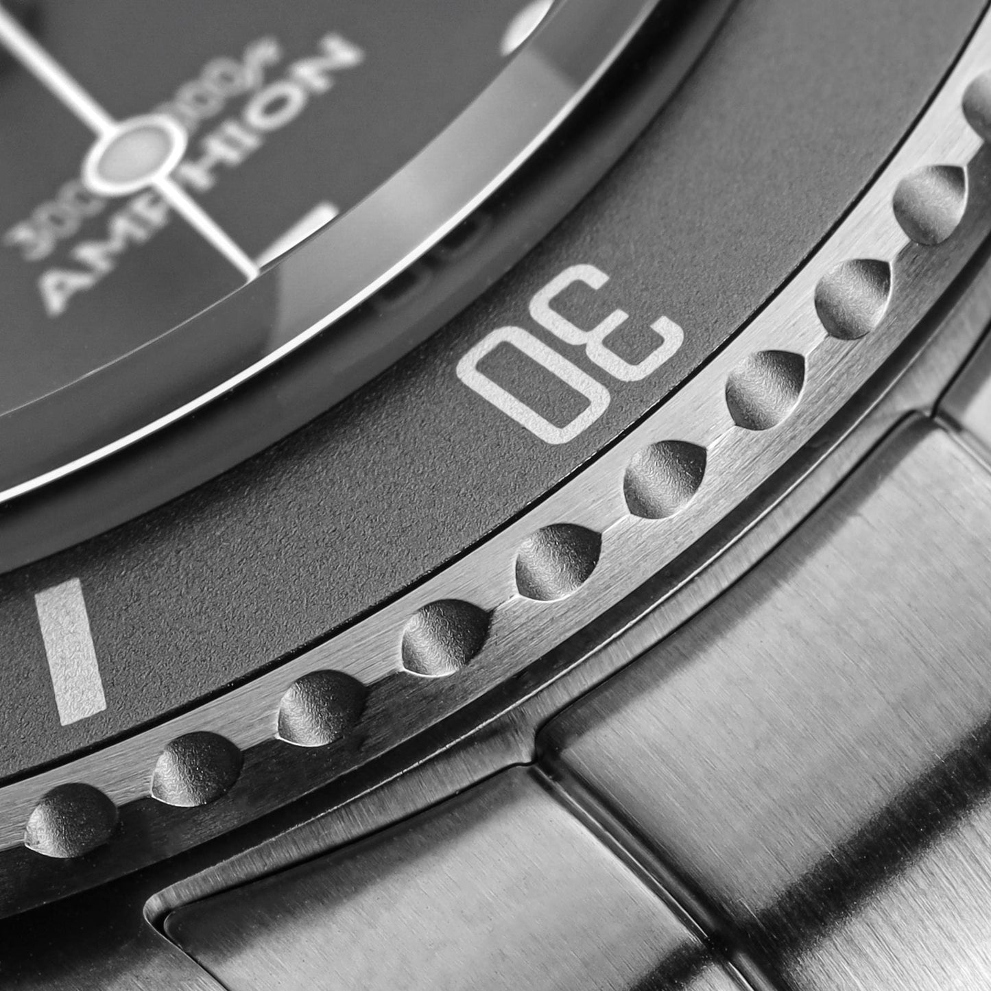 NTH Amphion Dive Watch - Anchor Grey - Ridge Nylon - WatchGecko Exclusive