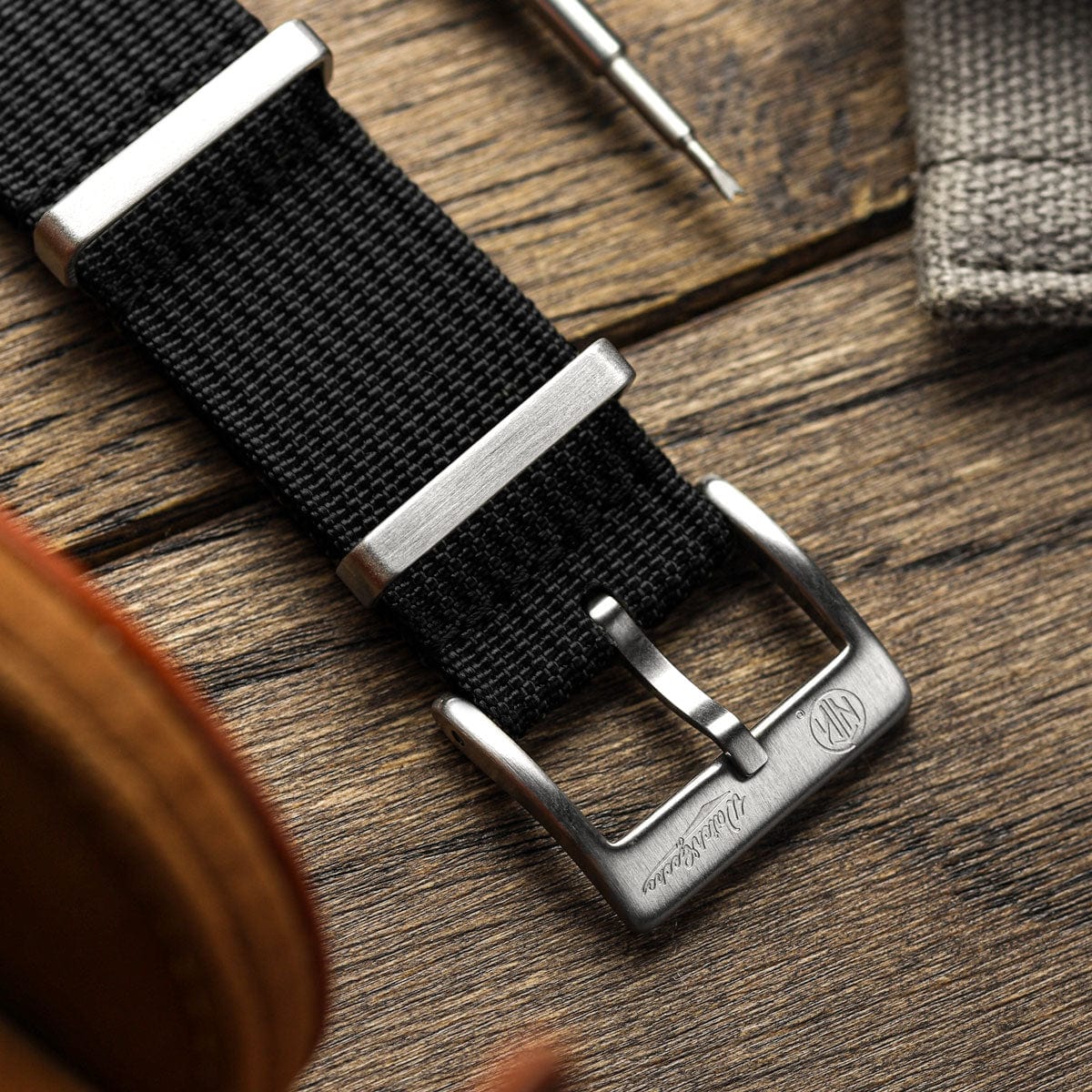 NTH Amphion Dive Watch - Onyx Black - Ridge Nylon - WatchGecko Exclusive