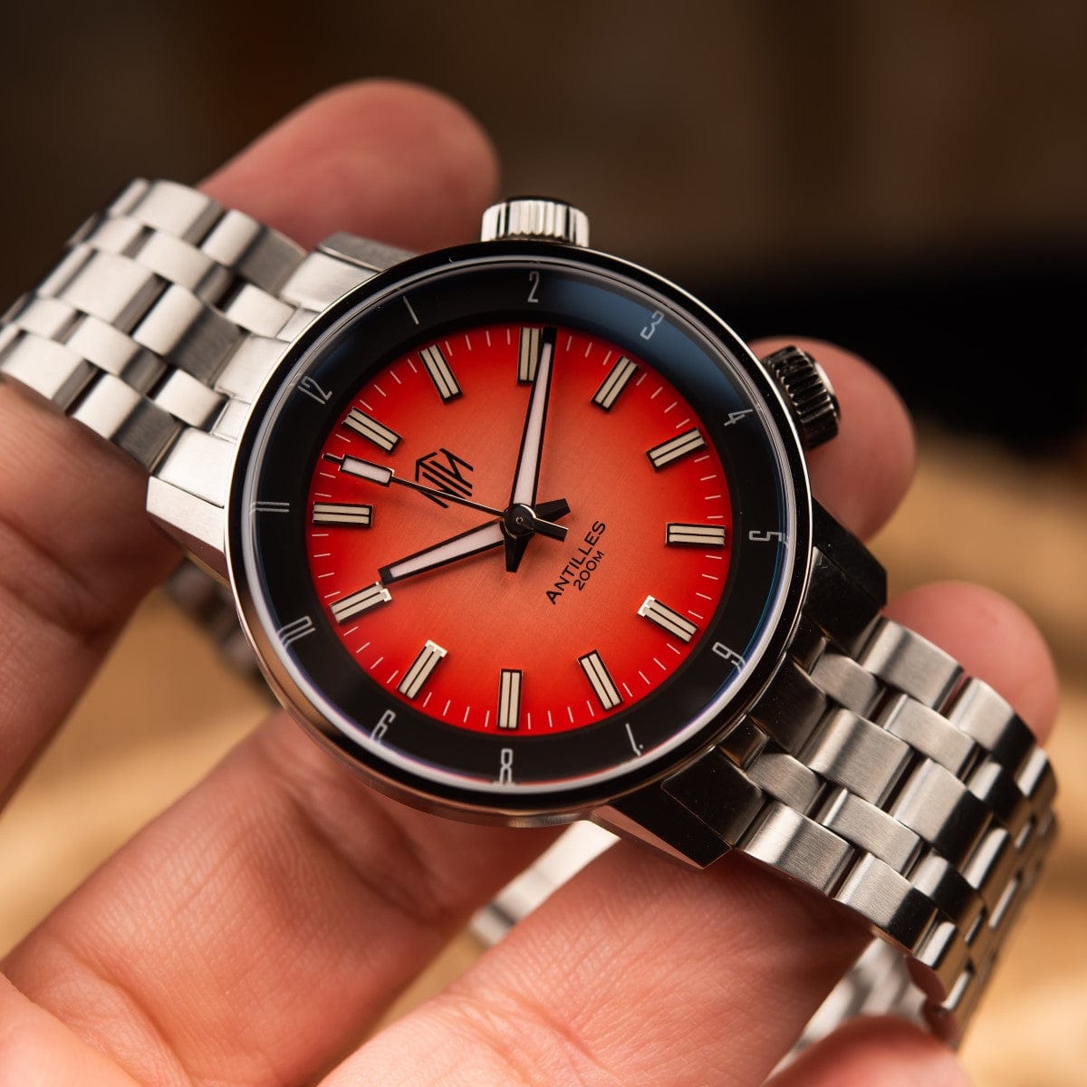 NTH Antilles Automatic Divers Watch - Rosé No Date - NEARLY NEW